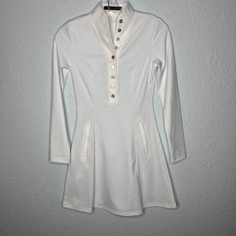 Calliope Women's Long Sleeve Athletic Dress Golf Tennis Pickleball XS Resort